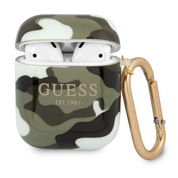 Capa Guess Camo Collection para AirPods 1/2 - verde