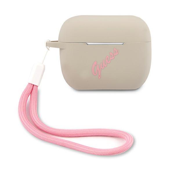 Capa de silicone vintage Guess para AirPods Pro - azul-rosa