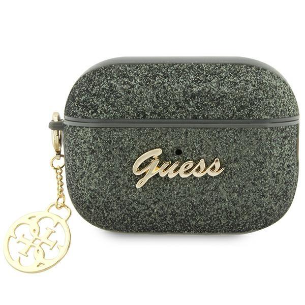 Etui Guess Glitter Flake 4G Charm para AirPods Pro 2 - verde