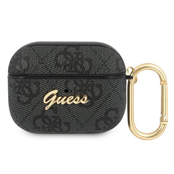 Etui Guess 4G Script Metal Collection para AirPods Pro - cinza