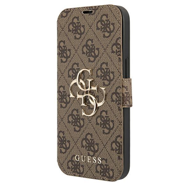 Etui Guess 4G Big Metal Logo para iPhone 13 Pro Max - castanho