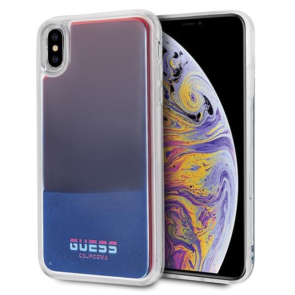 Capa Guess California Glow in the dark para iPhone Xr - vermelha