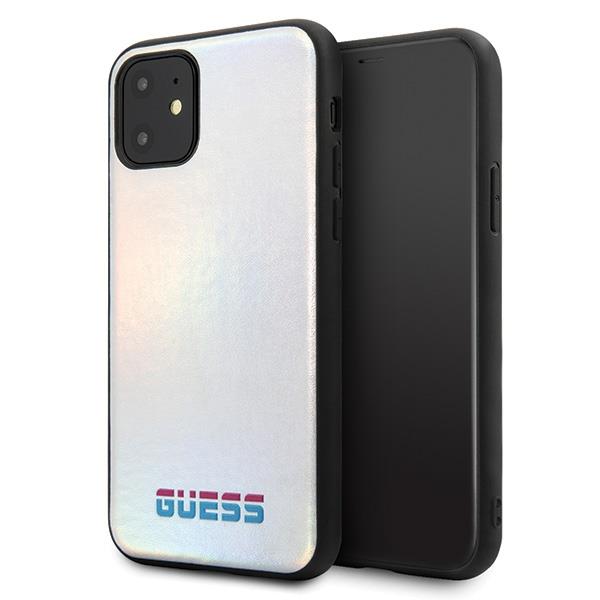 Capa Guess 4G Double Layer Glitter para iPhone 11 Pro Max - vermelha