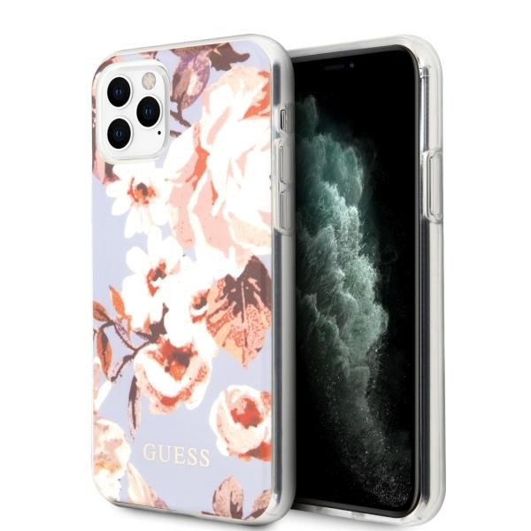 Capa Guess N.1 Flower Collection para iPhone 11 Pro Max - preta