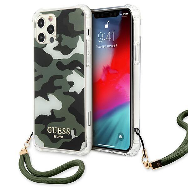 Capa Guess Camo Collection para iPhone 12 Pro Max - verde