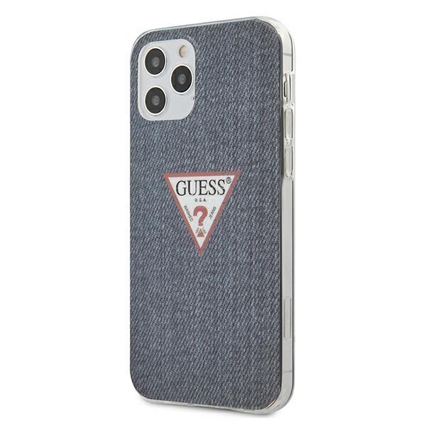 Capa Guess Triangle Collection para iPhone 12 / iPhone 12 Pro - preta