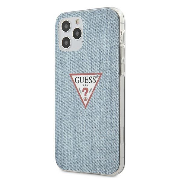 Estojo Guess Jeans Collection para iPhone 12/12 Pro - azul