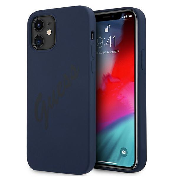 Etui Guess Script Vintage para iPhone 12 mini - preto