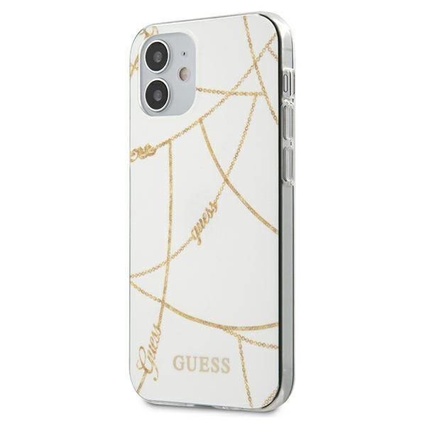 Capa Guess Saffiano para iPhone 12 mini - vermelha Saffiano