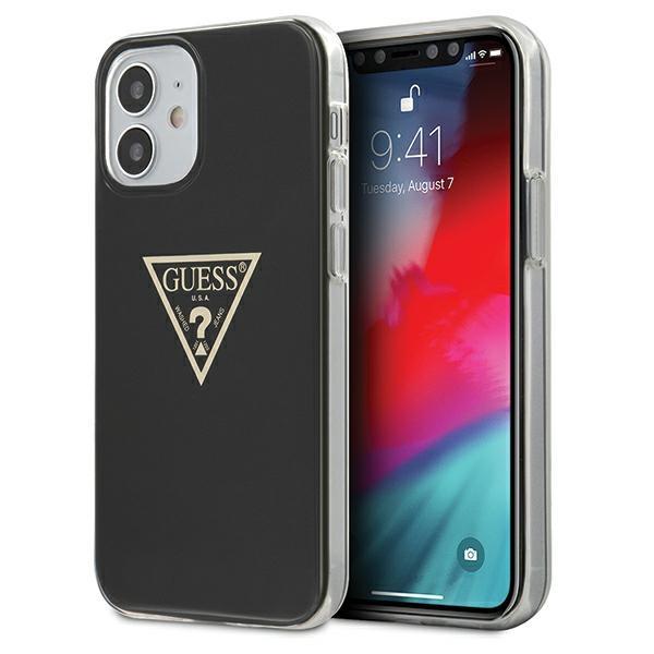 Estojo Guess Metallic Collection para iPhone 12 mini - rosa