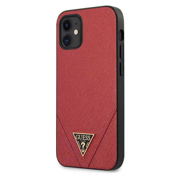 Capa Guess Triangle Collection para iPhone 12 mini - preta