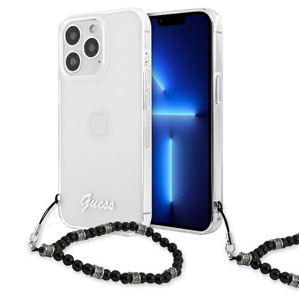 Capa Guess Black Pearl para iPhone 13 Pro / iPhone 13 - transparente