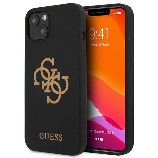 Capa Guess de Silicone com Logo 4G para iPhone 13 mini - preta