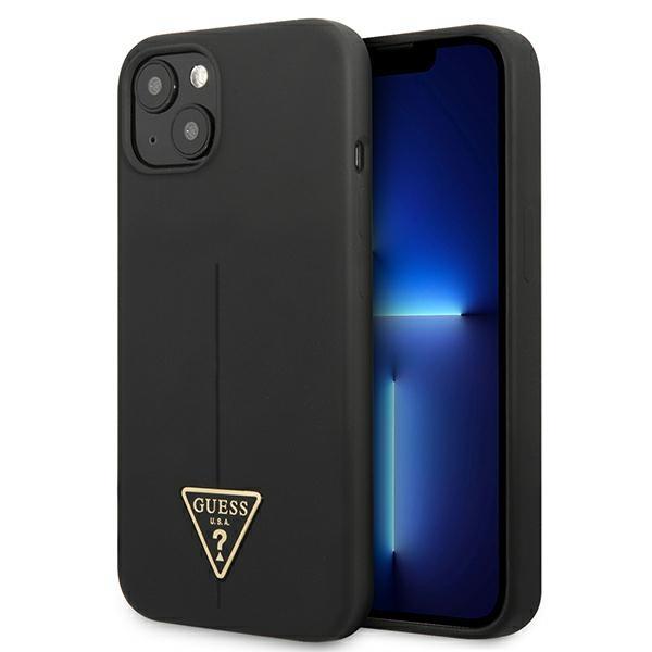 Capa Guess Silicone Triangle para iPhone 13 mini - preta