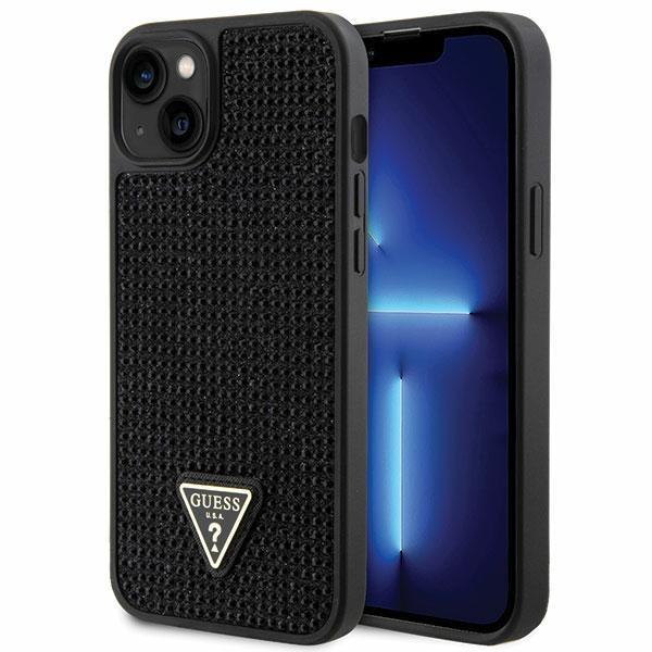 Capa Guess Rhinestone Triangle para iPhone 14 Plus - preta