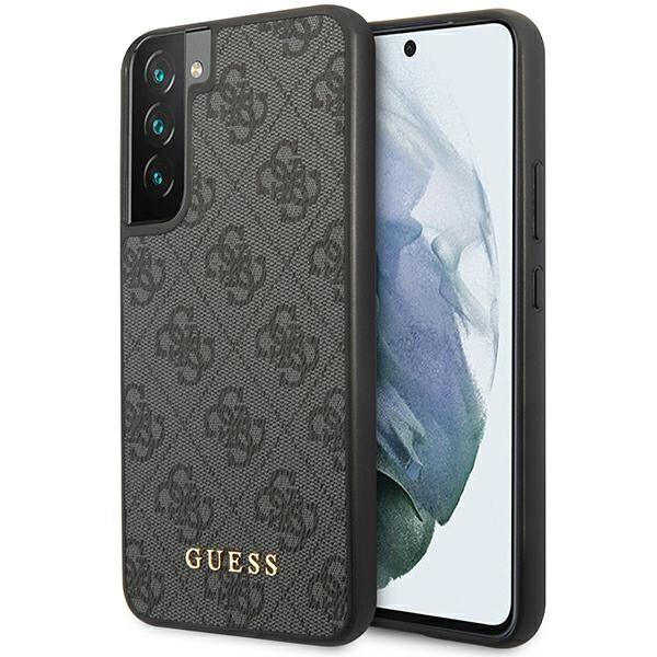 Capa Guess 4G Metal Gold Logo para Samsung Galaxy S23+ - cinza