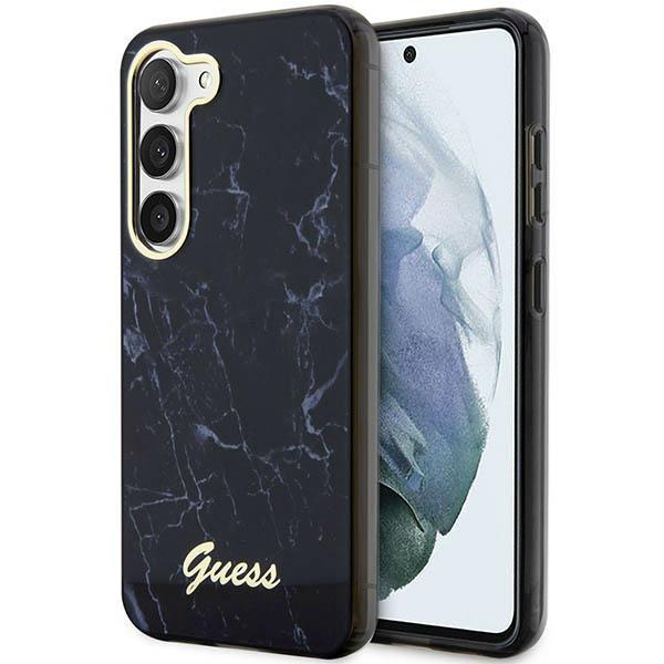 Capa Guess Marble Collection para Samsung Galaxy S23 - preta