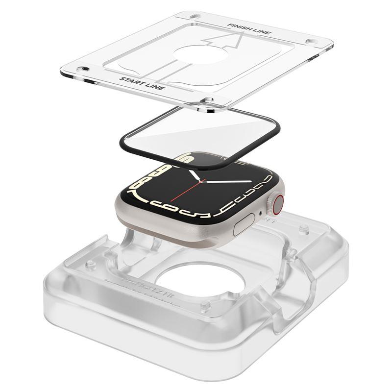 Vidro híbrido Spigen ProFlex EZ Fit para Apple Watch 7 / 8 (41 mm) - 2 peças.