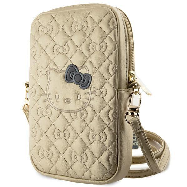 Torebka Hello Kitty Quilted Bows Strap - dourada