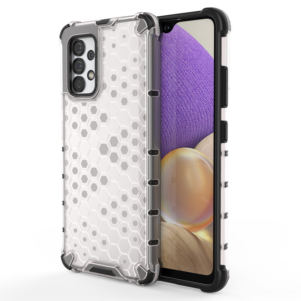 Capa protetora Honeycomb com moldura de gel para Samsung Galaxy A13 5G transparente