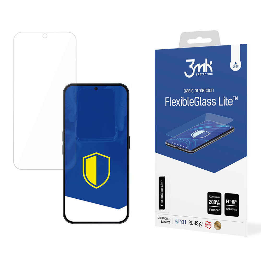 Vidro híbrido 3mk FlexibleGlass Lite™ para Nothing Phone 2a