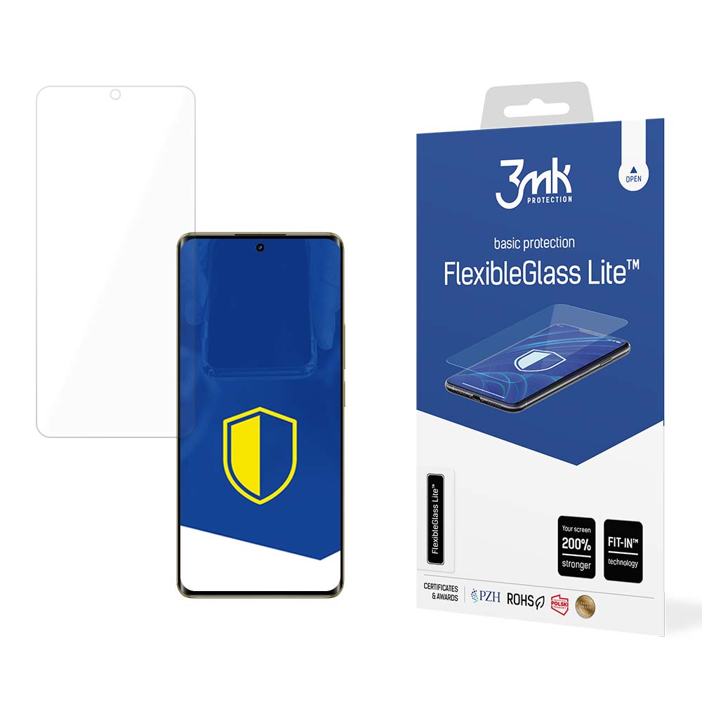 Vidro híbrido 3mk FlexibleGlass Lite™ para Realme 12 5G