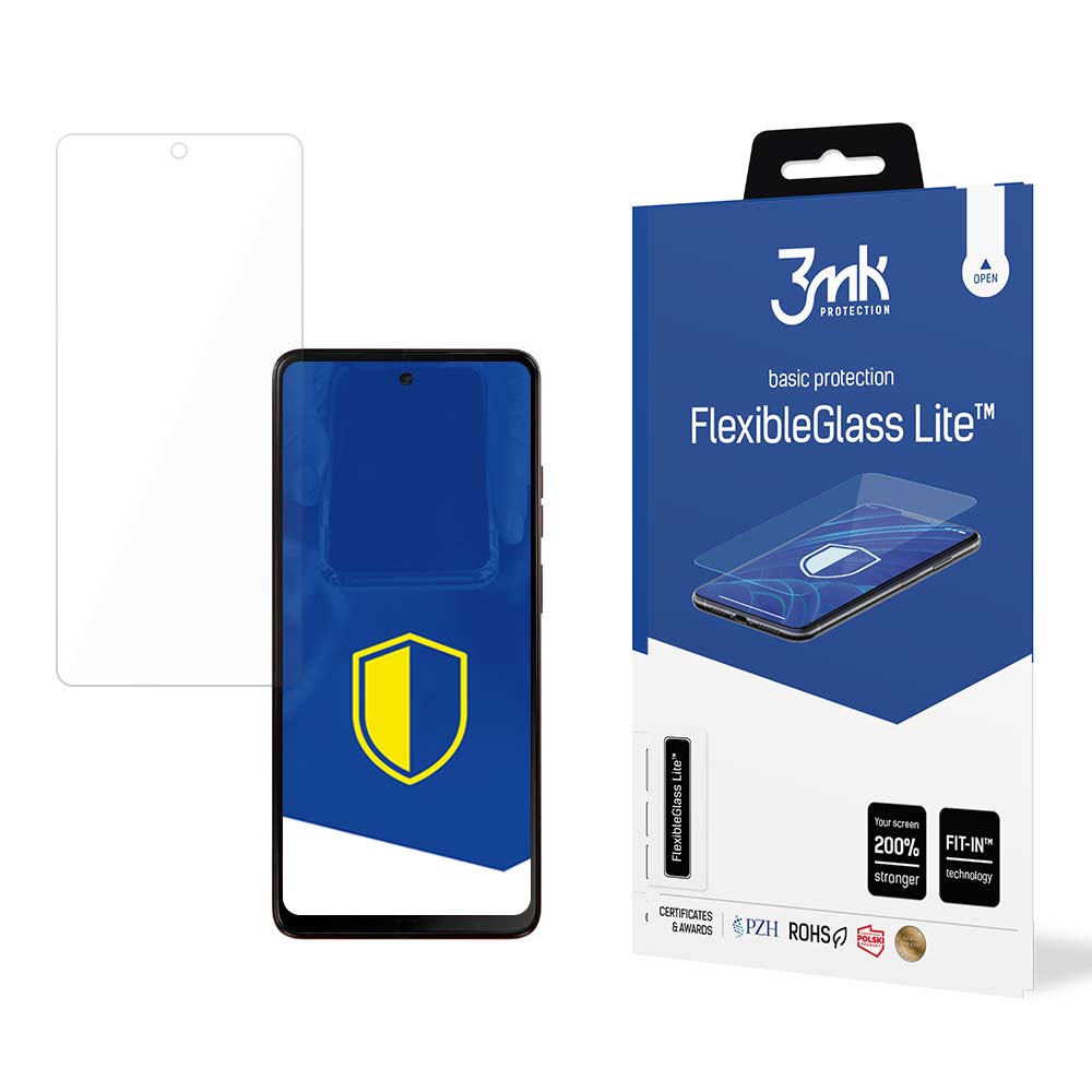 Vidro híbrido 3mk FlexibleGlass Lite™ para Motorola Moto G04