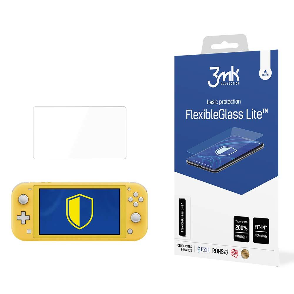 Vidro híbrido 3mk FlexibleGlass Lite™ para Nintendo Switch Lite 2019