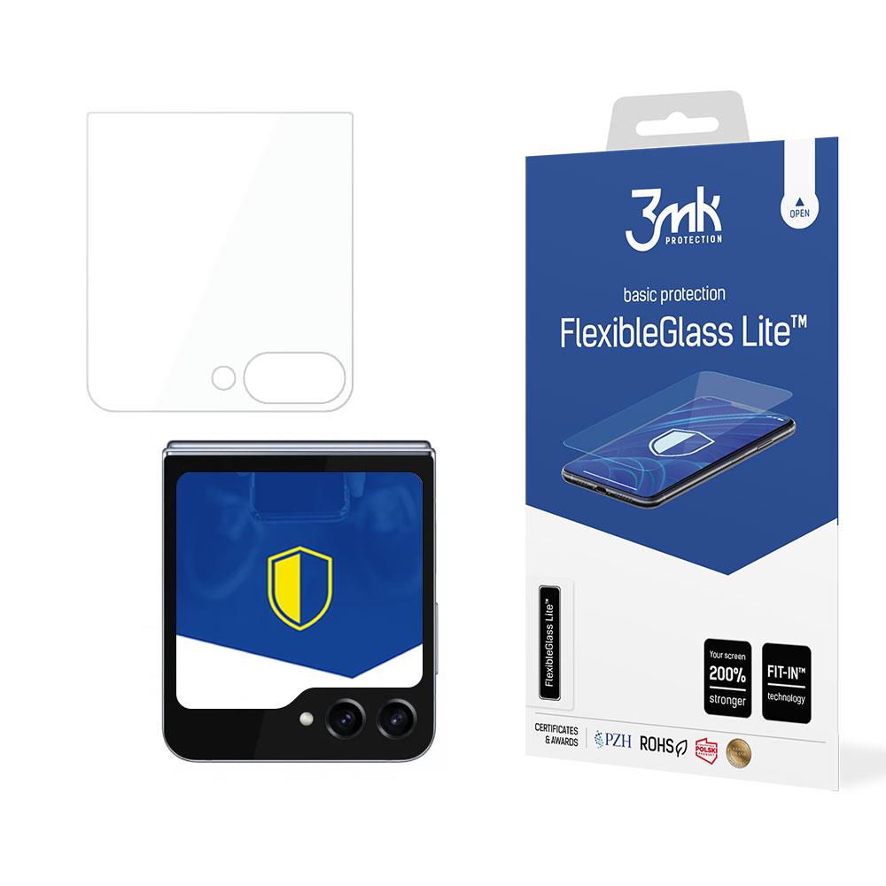 Vidro híbrido 3mk FlexibleGlass Lite™ para Samsung Galaxy Z Flip 5 (frente)