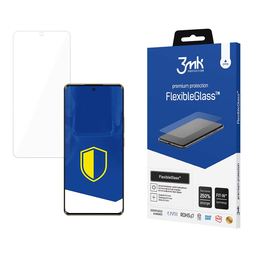 Vidro híbrido 3mk FlexibleGlass™ para Realme 12 5G