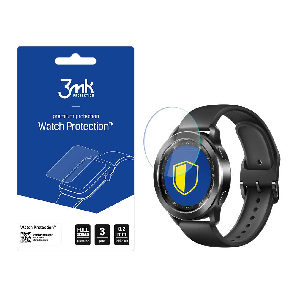 Vidro híbrido 3mk Watch Protection™ v. FlexibleGlass Lite para Xiaomi Watch S3