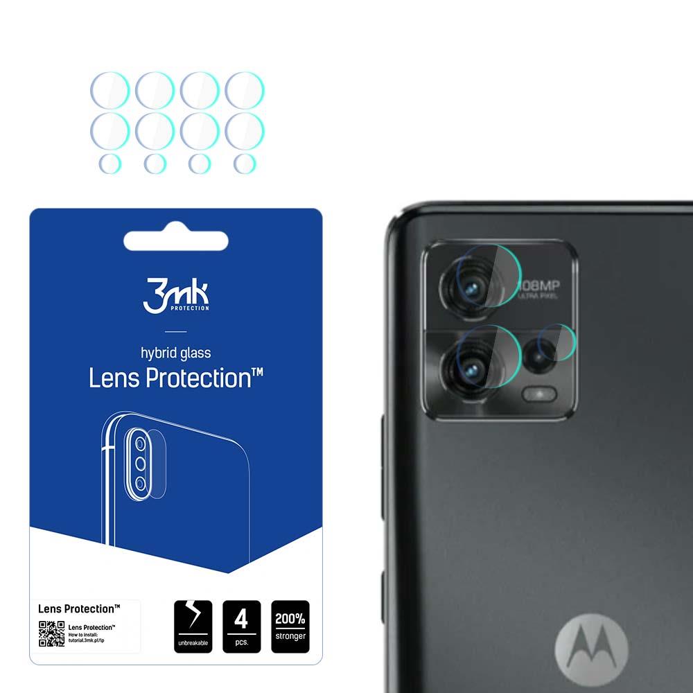 Vidro híbrido 3mk Lens Protection™ para a câmera do Motorola Moto G72