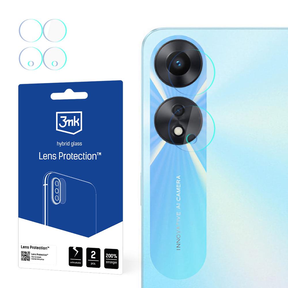 Vidro para câmera 3mk Lens Protection™ híbrido para Oppo A58 5G