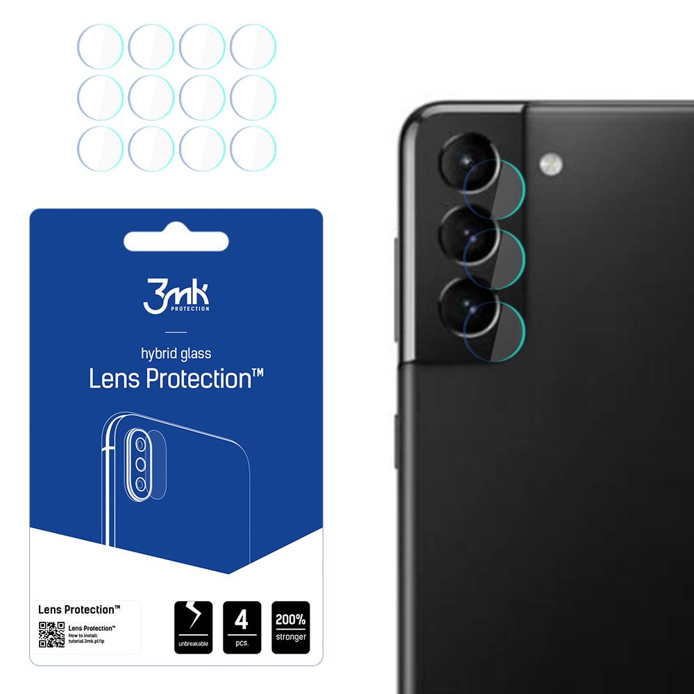 Proteção de Lente Híbrida 3mk para Samsung Galaxy S21 5G