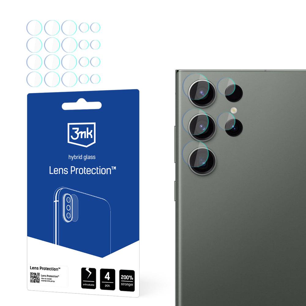 Proteção híbrida 3mk Lens Protection™ para lente de câmera no Samsung Galaxy S24 Ultra