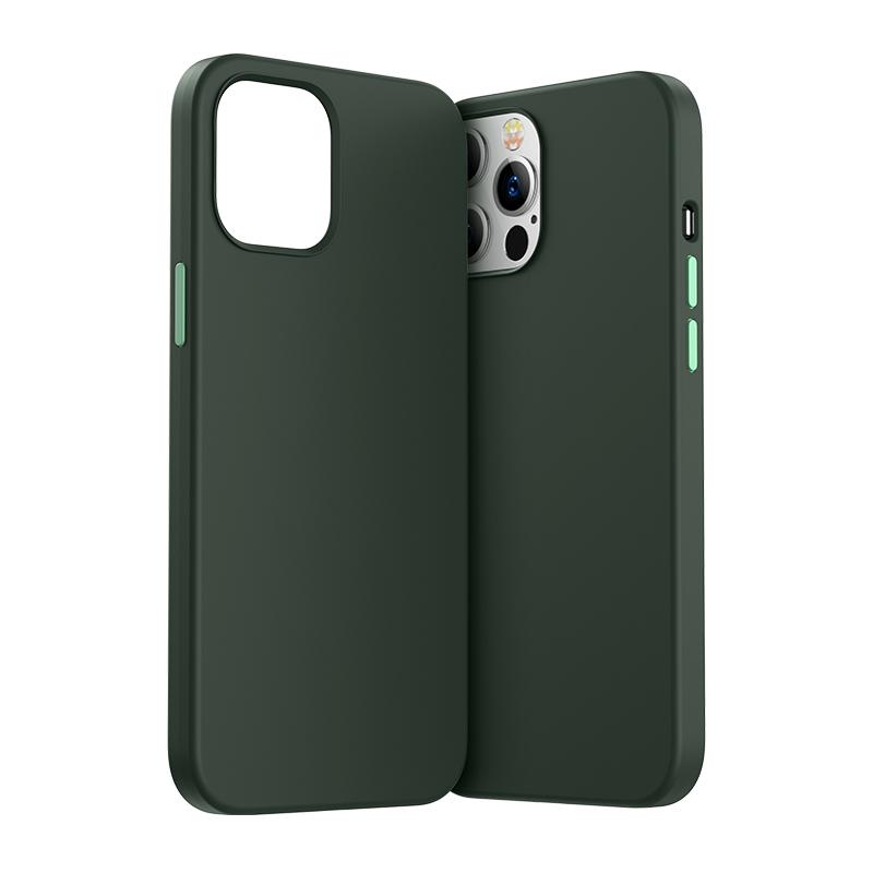 Série de Cores Joyroom capa protetora para iPhone 12 Pro Max verde (JR-BP800)