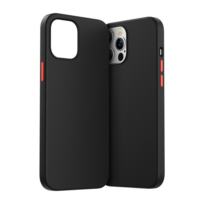 Série de Cores Joyroom capa protetora para iPhone 12 mini preto (JR-BP798)