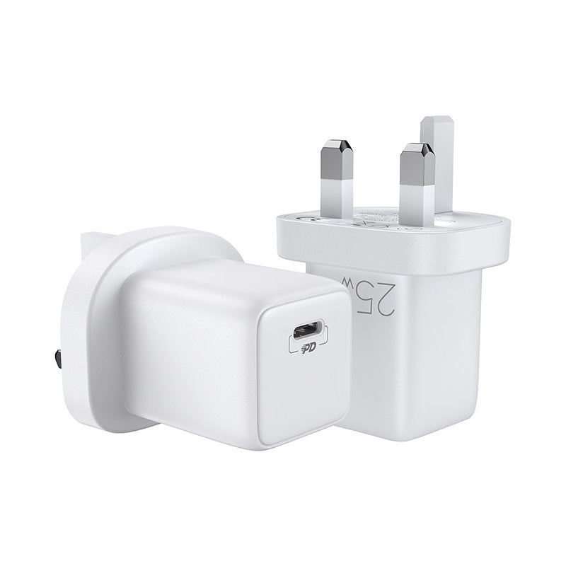 Joyroom carregador rápido de rede USB Tipo C 25W 3A plugue UK branco (L-P251)