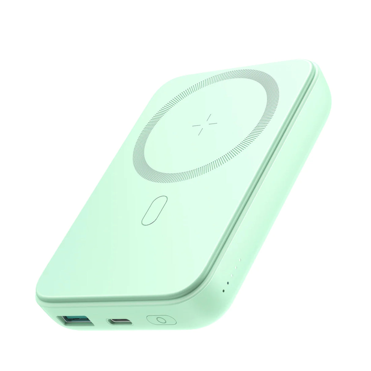 Powerbank Joyroom JR-W020 20W 10000mAh MagSafe + cabo USB-A para USB-C 0,25m - verde claro