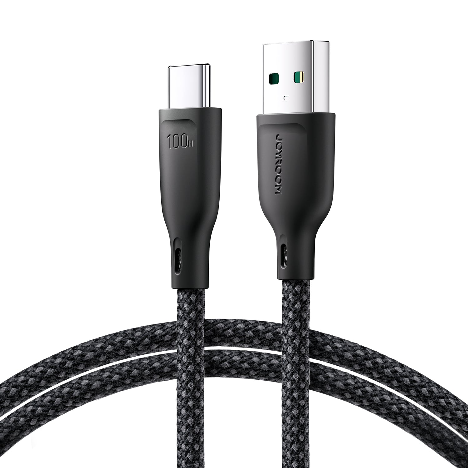 Cabo Joyroom Série Multi-Color SA34-AC6 USB-A / USB-C 100W transferência rápida 1m - preto
