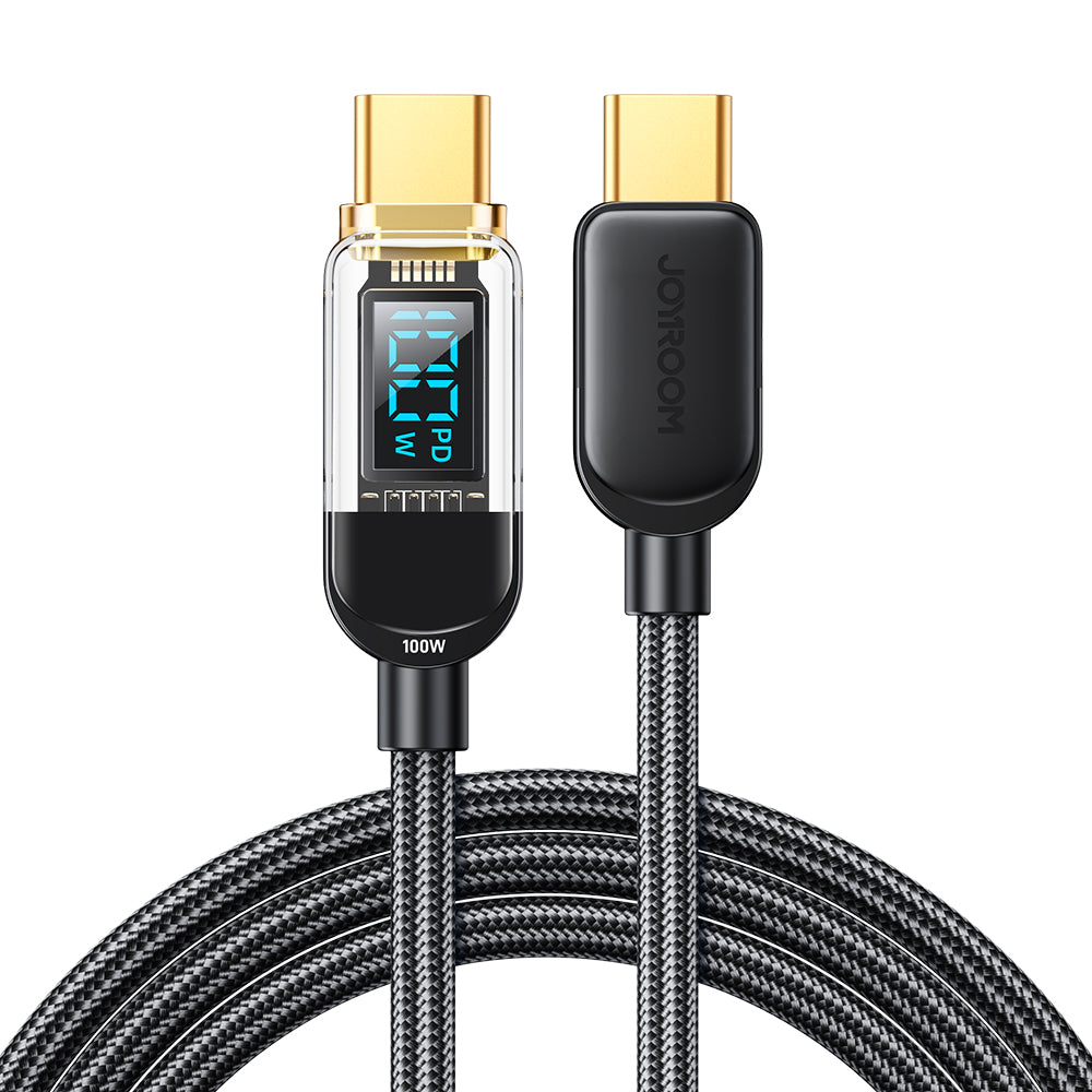 Cabo Joyroom S-CC100A4 USB-C para USB-C 100W 480Mb/s 1,2m - preto