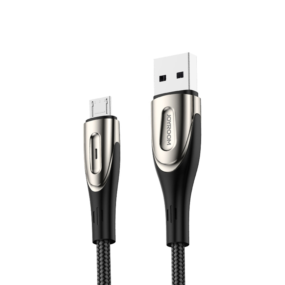 Cabo USB-A para micro USB Joyroom S-M411 3A 2m com indicador de carregamento - preto