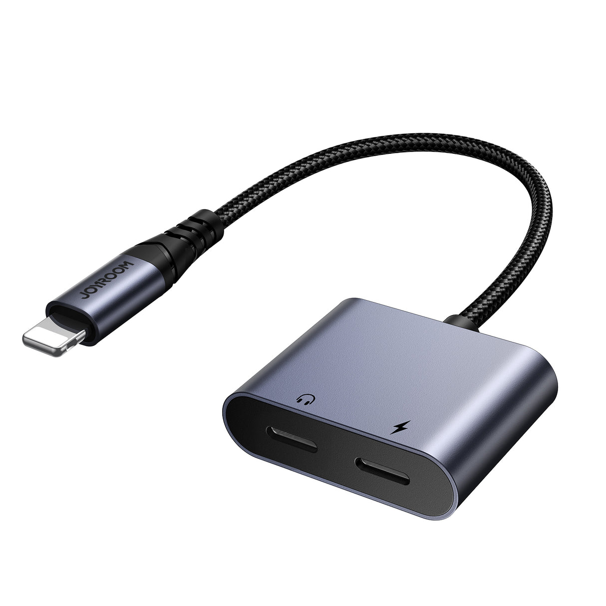 Adaptador DAC 2 em 1 Joyroom SY-L02 Lightning para 2x Lightning - preto