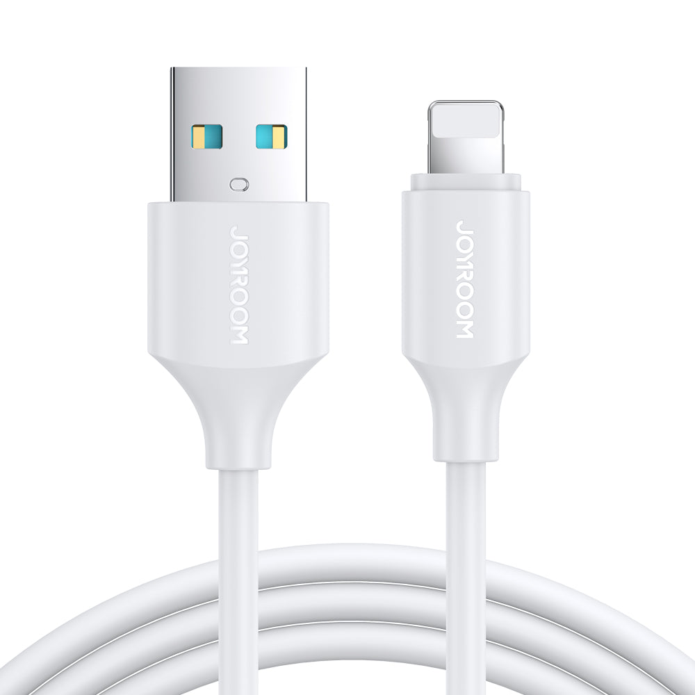 Cabo Joyroom para carregamento / transmissão de dados USB - Lightning 2.4A 1m branco (S-UL012A9)