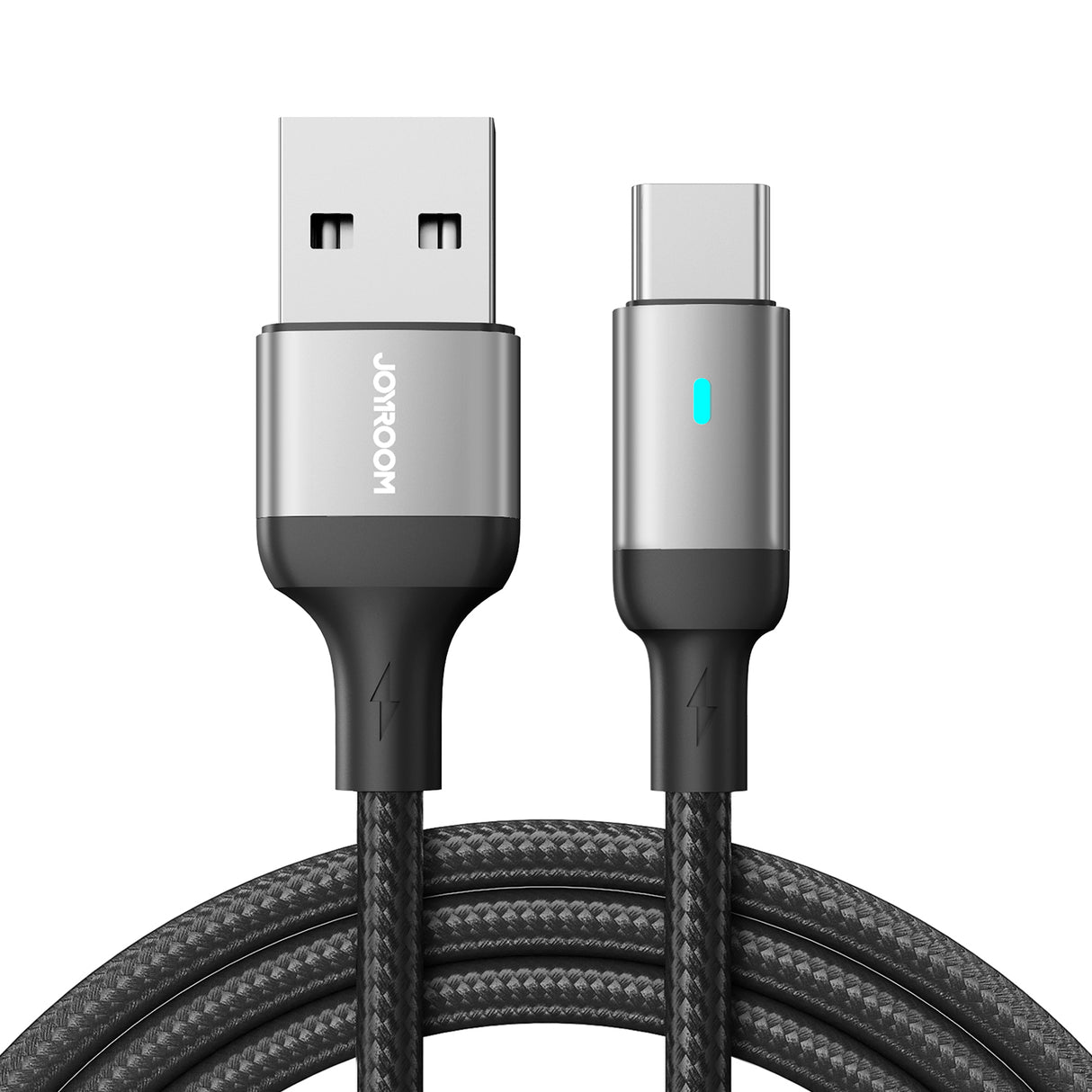 Cabo USB Joyroom - USB C 3A para carregamento rápido e transferência de dados Série A10 1,2 m preto (S-UC027A10)