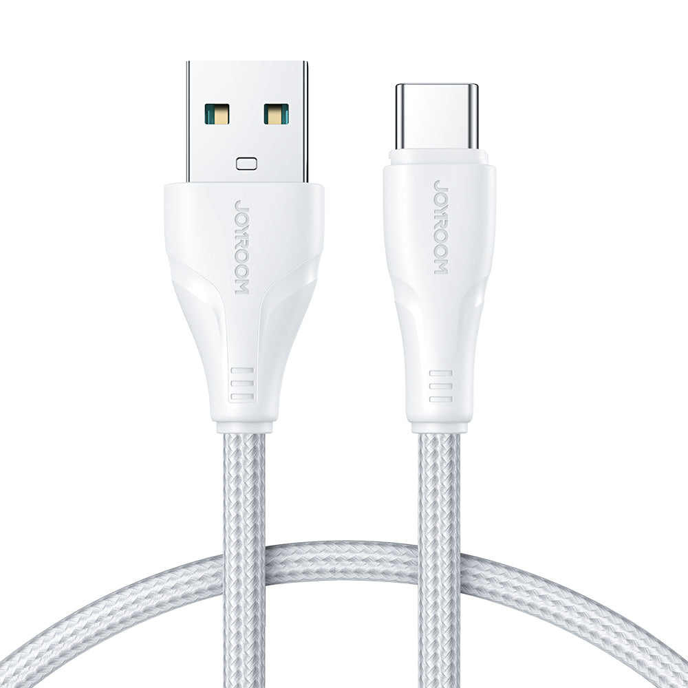 Cabo USB Joyroom - USB C 3A Surpass Series para carregamento rápido e transferência de dados 1,2 m branco (S-UC027A11)