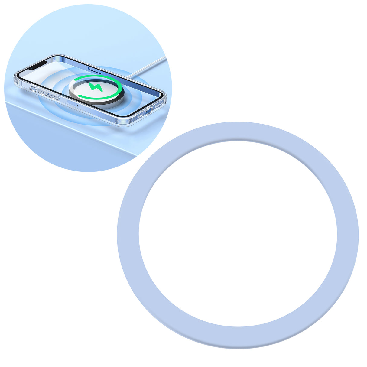 Anel metálico magnético Joyroom para smartphone azul (JR-Mag-M3)