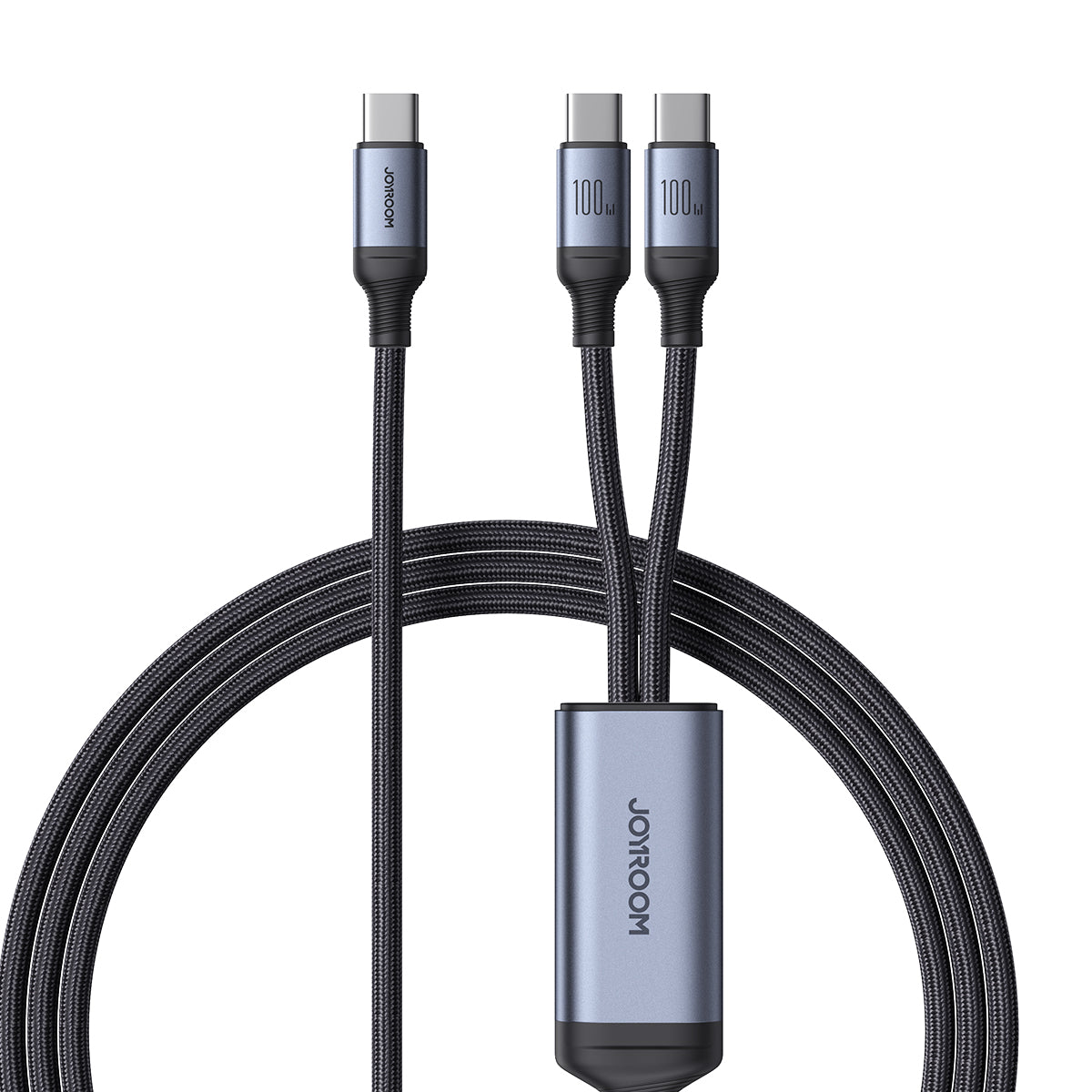 Cabo 2 em 1 Joyroom série speedy SA21-1T2 USB-C para USB-C / USB-C 1,5m preto