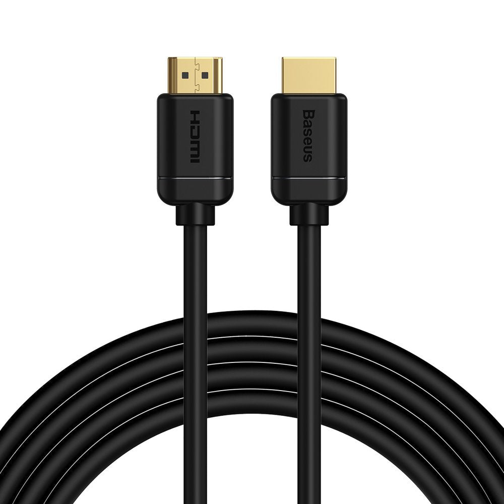 Baseus cabo HDMI 2.0 4K 60 Hz 3D HDR 18 Gbps 2 m preto (CAKGQ-B01)