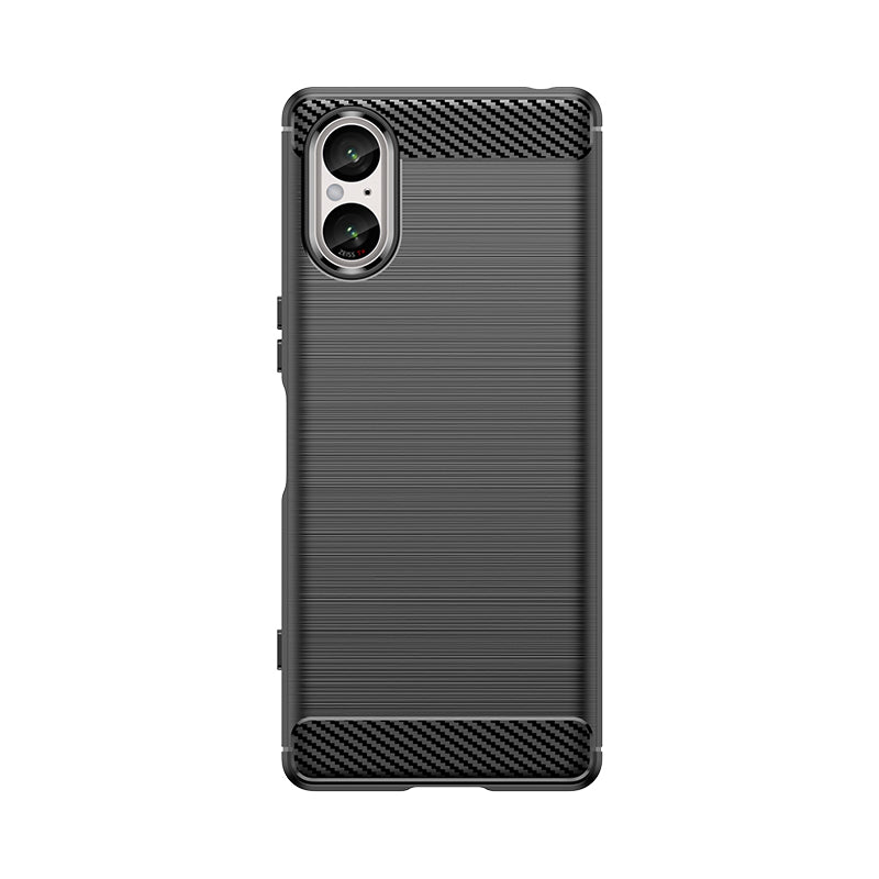 Capa de Carbono Etui para Sony Xperia 5 V - preta